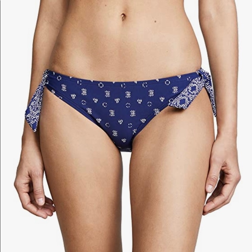 Splendid Sash Tie Boarders Stripe Bikini Bottom